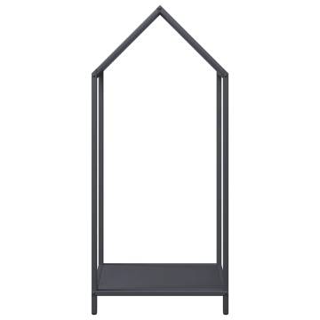 Firewood Rack Anthracite - Durable Cold-Rolled Steel 40x25x90 cm