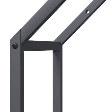 Firewood Rack Anthracite - Durable Cold-Rolled Steel 40x25x90 cm