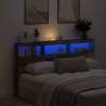  Headboard Cabinet with LED Old Wood 180x17x102 cm Colour old wood Size 180 x 17 x 102 cm Quantity in Package 1 