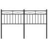 Metal Headboard Black 140 cm | Stylish & Sturdy Design