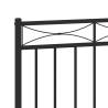 Metal Headboard Black 140 cm | Stylish & Sturdy Design