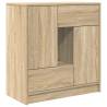 Sonoma Oak Sideboard with Drawers & Doors - 70.5x34x74.5 cm