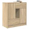 Sonoma Oak Sideboard with Drawers & Doors - 70.5x34x74.5 cm