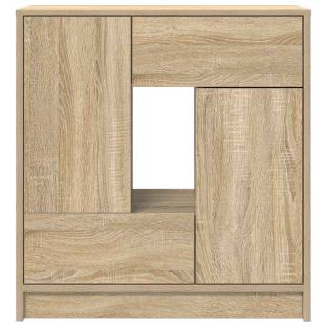 Sonoma Oak Sideboard with Drawers & Doors - 70.5x34x74.5 cm