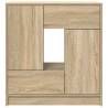 Sonoma Oak Sideboard with Drawers & Doors - 70.5x34x74.5 cm