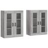 Wall Mounted Cabinets 2 pcs Grey Sonoma - Stylish Storage