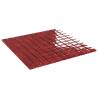 Mosaic Tiles 11 pcs Red 30x30 cm Glass - Hipomarket