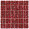 Mosaic Tiles 11 pcs Red 30x30 cm Glass - Hipomarket