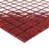 Mosaic Tiles 11 pcs Red 30x30 cm Glass - Hipomarket