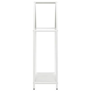 Firewood Rack White 60x25x90 cm - Durable Steel Storage