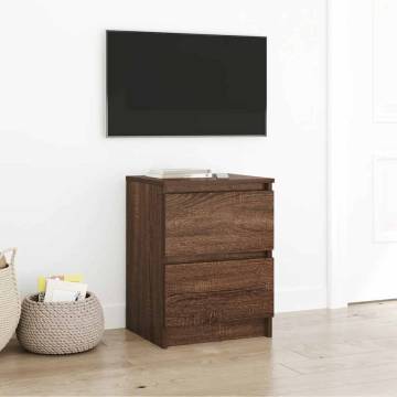 Stylish Brown Oak TV Cabinet - Engineered Wood | HipoMarket