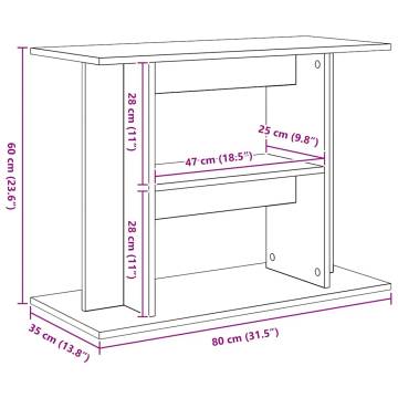 Aquarium Stand Black Oak - Durable & Stylish Support