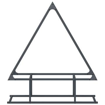 Firewood Rack Anthracite 80x25x90 cm - Durable Steel Storage