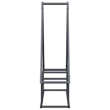 Firewood Rack Anthracite 80x25x90 cm - Durable Steel Storage