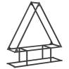 Firewood Rack Black 80x25x90cm | Durable Steel Design