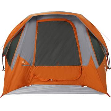 Family Tent Cabin 6-Person Waterproof Grey & Orange