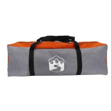 Family Tent Cabin 6-Person Waterproof Grey & Orange