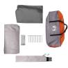 Family Tent Cabin 6-Person Waterproof Grey & Orange