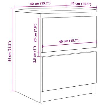 Stylish Grey Sonoma TV Cabinet | 40x35x54 cm | Hipomarket