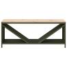 Firewood Rack with Wooden Top - Olive Green | Sturdy & Stylish