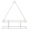 Firewood Rack White 80x25x90 cm – Durable Cold-Rolled Steel