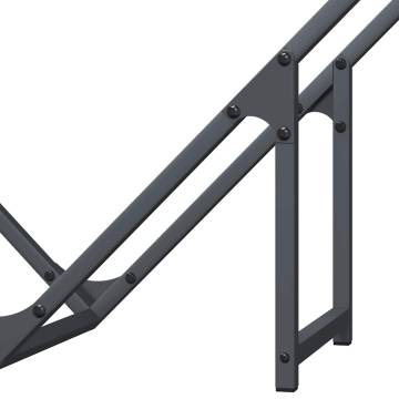 Firewood Rack Anthracite - 80x25x80 cm Cold-Rolled Steel