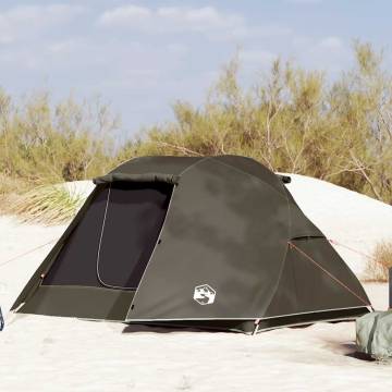 Fishing Tent 3-Person Brown Waterproof - Hipomarket