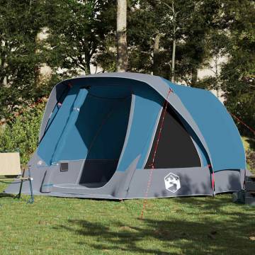 Family Tent Cabin 6-Person Blue Waterproof - Hipomarket