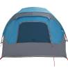 Family Tent Cabin 6-Person Blue Waterproof - Hipomarket