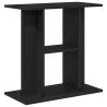 Aquarium Stand Black Oak 60x30x60 cm - Durable & Stylish