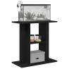 Aquarium Stand Black Oak 60x30x60 cm - Durable & Stylish