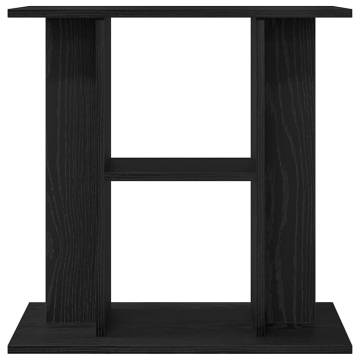 Aquarium Stand Black Oak 60x30x60 cm - Durable & Stylish