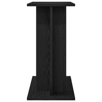 Aquarium Stand Black Oak 60x30x60 cm - Durable & Stylish