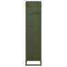 Olive Green Firewood Rack - 25x25x100 cm Cold-Rolled Steel