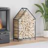  Firewood Rack Anthracite 60x25x90 cm Cold-rolled steel Size 60 x 25 x 90 cm Colour anthracite 