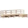 5 Piece Solid Wood Pine Garden Sofa Set - Perfect for Outdoor Comfort