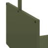 Olive Green Firewood Rack - Stylish & Sturdy Steel Storage