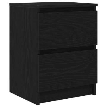 Stylish Black TV Cabinet - 40x35x54 cm Engineered Wood