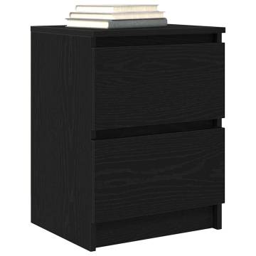 Stylish Black TV Cabinet - 40x35x54 cm Engineered Wood