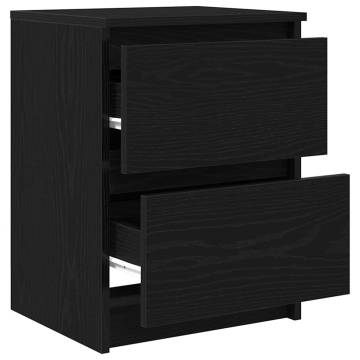 Stylish Black TV Cabinet - 40x35x54 cm Engineered Wood