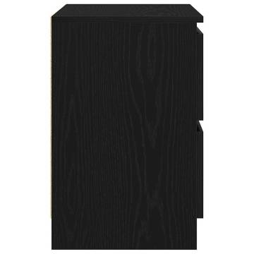 Stylish Black TV Cabinet - 40x35x54 cm Engineered Wood