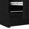 Stylish Black TV Cabinet - 40x35x54 cm Engineered Wood