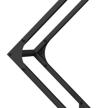 Firewood Rack Black 80x25x80 cm - Sturdy Steel Storage