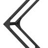 Firewood Rack Black 80x25x80 cm - Sturdy Steel Storage