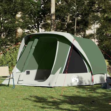 Family Tent Cabin 6-Person Green Waterproof | HipoMarket