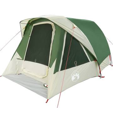 Family Tent Cabin 6-Person Green Waterproof | HipoMarket