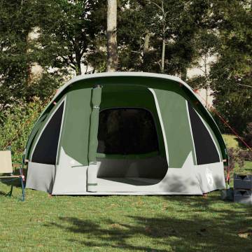 Family Tent Cabin 6-Person Green Waterproof | HipoMarket