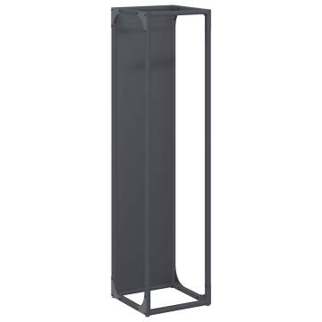 Firewood Rack Anthracite 25x25x100 cm - Sturdy Steel Storage