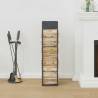 Firewood Rack Anthracite 25x25x100 cm - Sturdy Steel Storage