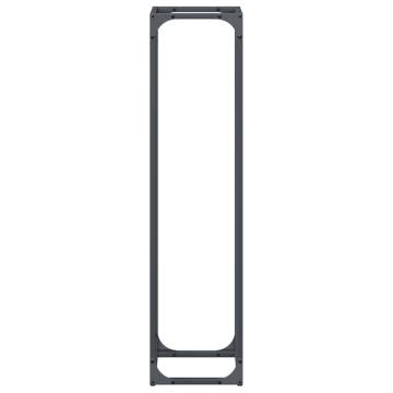 Firewood Rack Anthracite 25x25x100 cm - Sturdy Steel Storage